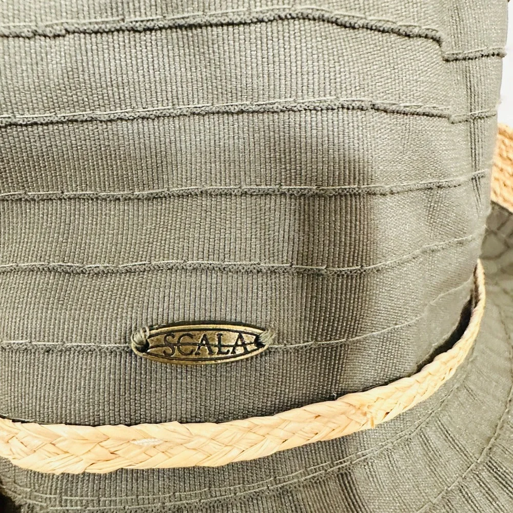 Scala Collezione Sun Hat Paper Polyester One Size Band‎ Beach Garden